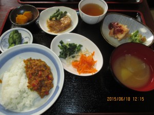 2015年6月18日のお昼ご飯写真