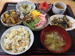 2015年8月11日のお昼ご飯