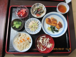 2015年9月7日お昼ご飯写真