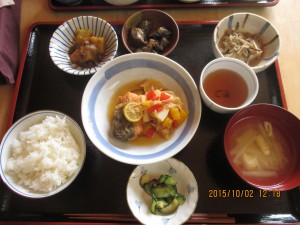 2015年10月2日お昼ご飯写真