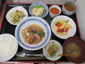 2020年4月22日お昼ご飯写真