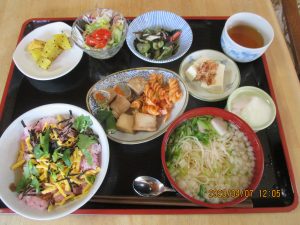 2020年4月7日のお昼ご飯写真