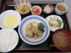 2020年4月8日のお昼ご飯写真