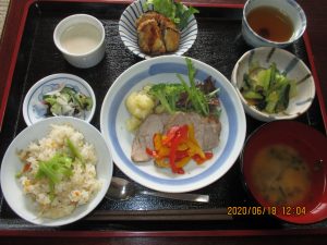 2020年6月18日のお昼ご飯写真