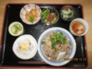 2020年7月9日お昼ご飯写真