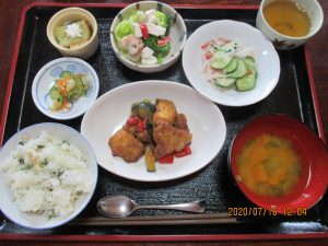 2020年7月16日お昼ご飯写真