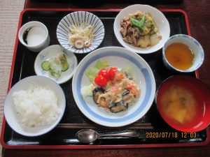 2020年7月17日のお昼ご飯写真