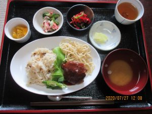 2020年7月27日お昼ご飯写真