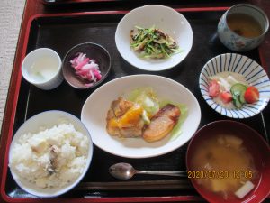 2020年7月20日お昼ご飯写真