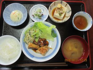 2020年8月21日お昼ご飯写真