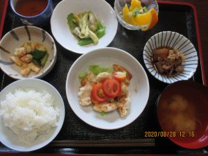 2020年8月28日お昼ご飯写真