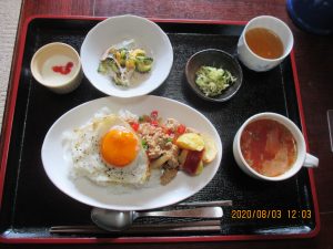 2020年8月3日お昼ご飯写真