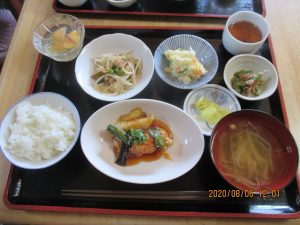 2020年8月6日お昼ご飯写真