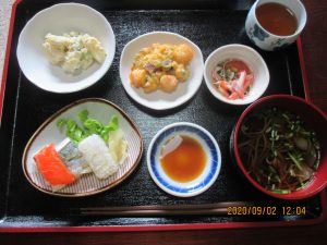 2020年9月2日お昼ご飯写真