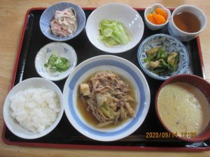 2020年9月14日和気あいあいお昼ご飯