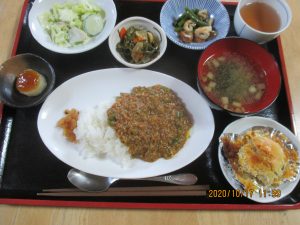 2020年10月17日お昼ご飯写真