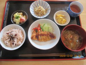 2020年10月2日お昼ご飯写真