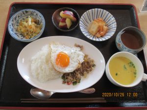 2020年10月25日お昼ご飯写真