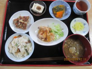 2020年10月9日お昼ご飯写真