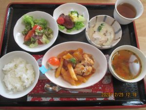 2020年12月25日のお昼ご飯写真