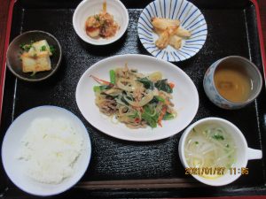 2021年1月27日のお昼ご飯写真