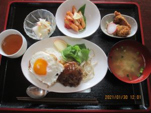 2021年1月30日のお昼ご飯写真