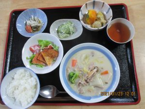 2021年1月23日のお昼ご飯写真