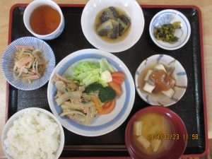 2021年2月23日のお昼ご飯写真