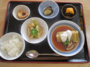 2021年2月27日のお昼ご飯写真