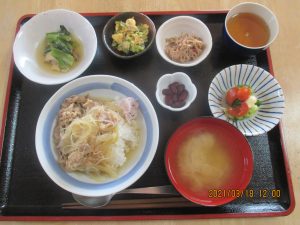 2021年3月18日お昼ご飯写真