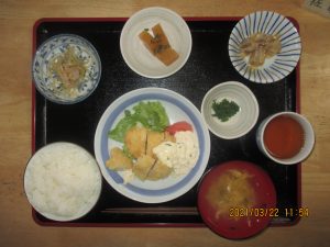 2021年3月22日お昼ご飯写真