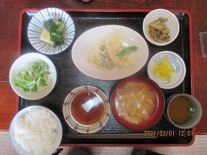 2021年3月1日お昼ご飯写真