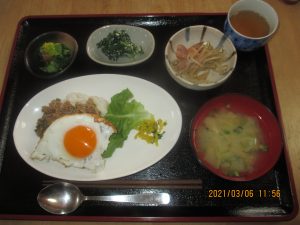 2021年3月6日のお昼ご飯写真