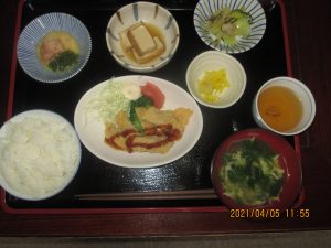 2021年4月6日お昼ご飯写真