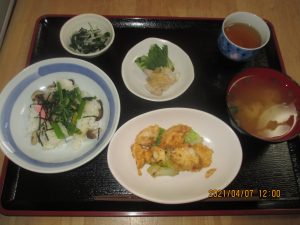 2021年4月7日お昼ご飯写真