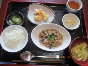 2021年4月15日お昼ご飯写真